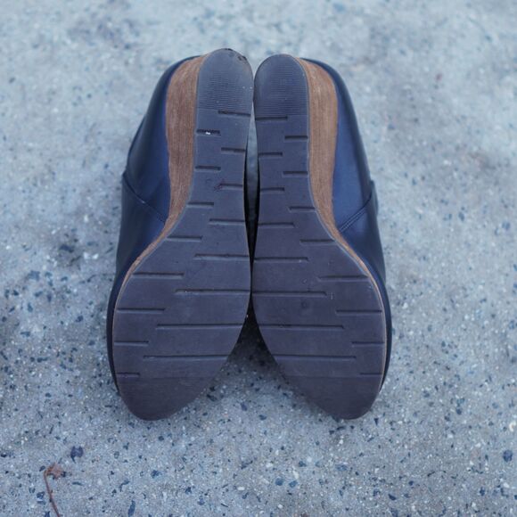 Dr. Scholl’s Harlie Black Wedge Ankle Booties Women’s 11M Side Zip Comfort - Picture 8 of 12